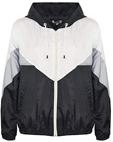 A2Z 4 Kids® Enfants Filles Garçons Coupe-Vent Vestes Léger Imperméables - Windbreaker 504 Black 7-8