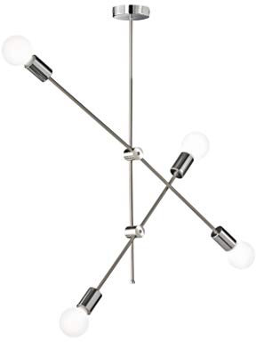 Wofi Pendelleuchte Sara Nickel matt/Chrom ohne Leuchtmittel 6365.04.54.8000 [Energieklasse A++]