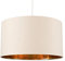 MiniSun | Extra Large Modern Beige and Gold Drum Light Shade | Pendant Lights, Home Décor & Improvement Essential