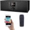 VR-Radio Webradio: Stereo-WLAN-Internetradio, Farb-Display, 12 W, Bluetooth 5, Fernbed. (Internetradios, WLAN Lautsprecher, Laptop Tisch)