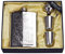 Octaville Flachmann für Likör für Männer, Edelstahl-Qualität, 227 ml, Taschen-Gravur, Weintrinktopf, Alkohol-Flagge, Metall, 220 ml Whiskyflasche (Muster)