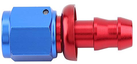 AN6 Raccordo maschio per tubo flessibile per gasolio con chiusura a torsione a pressione diritta 45 90 180 gradi Opzionale(0°),Modifica/retrofit/prestazioni dell'auto