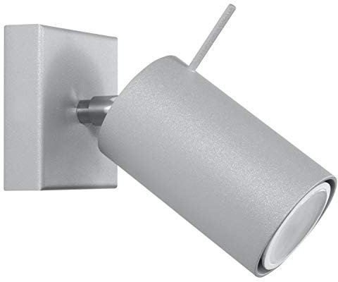 Licht-Erlebnisse Graue Spot Lampe Wand Metall GU10 Modern vielseitig ETNA Wandleuchte Strahler Flur Arbeitszimmer