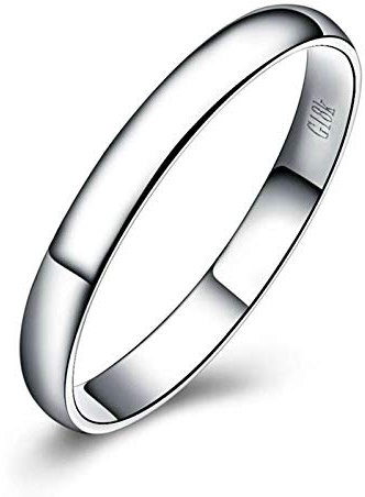 Bishilin Eheringe Gold 750, Hochglanzpoliert Rund Damen Hochzeitsring Ring Echt Gr. 66 (21.0)