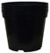 Muddy Hands Pack of 5 Black Plastic Plant Pots Outdoor Garden Round Nursery Herb Flower Planters (10 Litre)