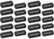 Jrzyhi Unisex Gummi Uhrenarmband Schlaufe Uhrenband Halter Silikon Sichere Schleife Uhrenarmband Bügel Schleifen Verschlussring Silikonband Keeper Armband Silikon Verschluss Ring 20/22mm Schwarz