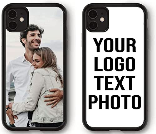 Mobile Stuff Personalised Phone Case for iPhone 12/12 Pro, Shockproof TPU Bumper back Custom Cover Collage Your Own Photo for iPhone 12/12 Pro - 6.1 Inch, Personalize with One Image Collage Layout