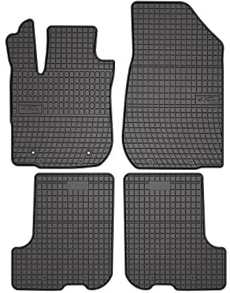 OMAC Gummi Fußmatten kompatibel mit Dacia Sandero 2012-2020 Automatten Gummi Schwarz 4tlg