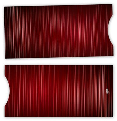 Ticketschuber: Geschenkverpackung für Tickets und Karten (Vorhang auf!)