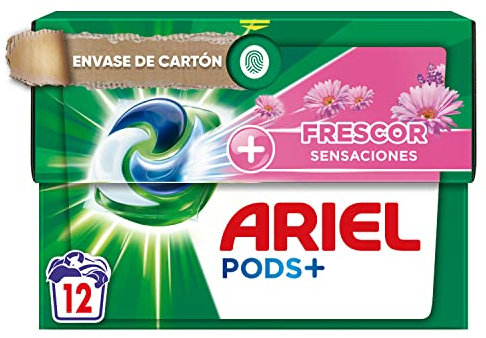 Ariel Sensaciones Todo En Uno PODS, Cápsulas De Detergente Líquido 12 Lavados