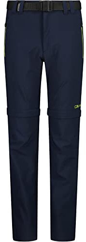 CMP Jungen Hose Zip Off Hose,B. Blau-Limonengrün,98