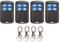Mando a Distancia Universal para Portón Eléctrico, 433 Mhz, Resistente Al Agua, 5 V, 4 Botones, Clonación, Inalámbrico, para Puerta de Garaje, Portón, Tragaluz, Persiana Enrollable, Puertas Enrollable