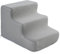 Gralara Scale per cani Rampa Scaletta per cani Gradini per animali domestici Copertura lavabile in lavatrice Gradini per cani Comodo antiscivolo Versatile per, S 3 gradini Grigio
