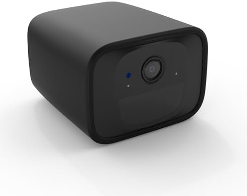 HOLACA Camera Skin for eufycam Security SoloCam C210 Security Camera, Protective Silicone Case/Cover for Eufy, Weatherproof, Black