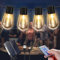 Lichterkette Außen Solar, 20 Leds 9M Lichterkette Solar Außen Glühbirnen IP65 Wetterfest, 8 Modus Solarlichterkette für Terrasse Garten, Balkon Deko, Weihnachten, Zimmer Party, Haus Deko (15M)