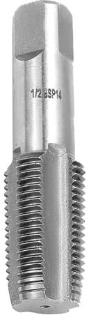GVPOELR 1/2 Tarauds pour Tuyaux, Drill Bit, Acier au Carbone, 2 Flûtes, Pointe de Vis, Métal, 1 Pièce