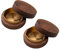 Hölzern Windaschenbecher,Aschenbecher, Aschenbecher mit Deckel, Winddichter Geruchsdicht, Gelten Bar, Wohnzimmer, Büro, Die Party (Gold-2 Pack)