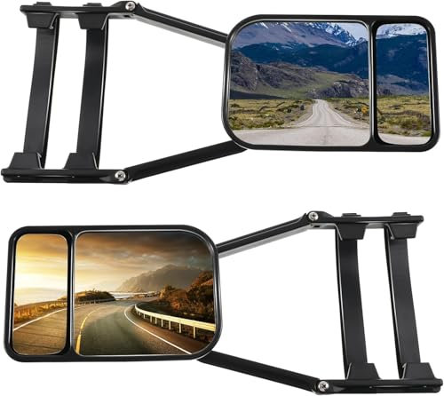 2 Stück Wohnwagen Spiegel Auto,Wohnwagenspiegel,Caravanspiegel,Abschleppspiegel,Universalspiegel,Wohnwagenspiegel Universal,Außenspiegel Wohnwagen,Spiegel Wohnwagen für alle gängigen Fahrzeugtypen