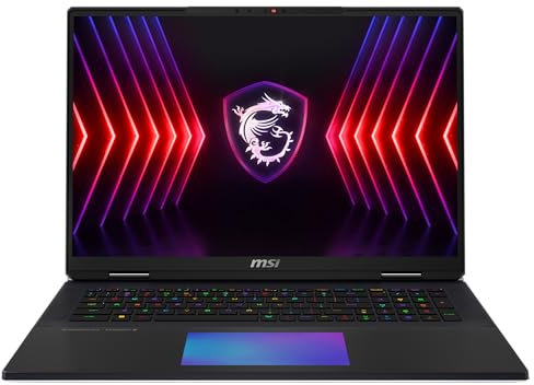 MSI Titan 18 HX, Gaming Laptop, 45,8 cm (18,0) UHD+, Intel® Core™ i9 Prozessor 14900HX, 32 GB DDR5 RAM, 2 TB, NVIDIA® GeForce RTX™ 4090, Windows 11 Home, QWERTZ Tastatur, Anniversary Edition