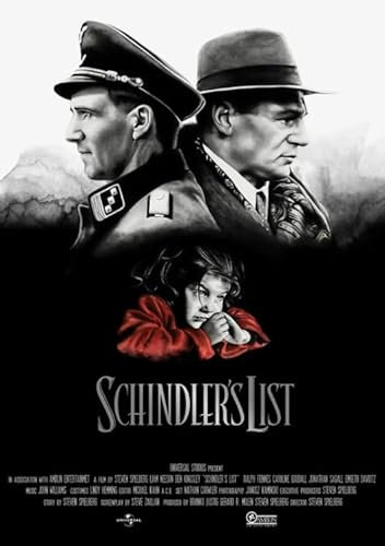 HfmQuisutron Vintage Film Poster Schindlers Liste Film Leinwand Gemälde Wand Kunst Poster für Schlafzimmer Home Decor Qd383Iy 40X60Cm