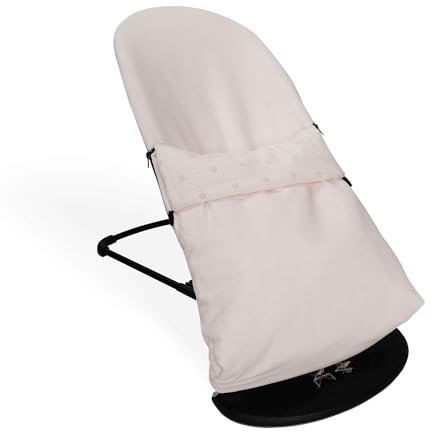 Bezug + Schlafsack für BabyBjörn Balance Soft (Originalpolster), hypoallergen, sehr weich, atmungsaktiv (Bio-Baumwolle) (Candy Pink)