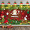 Große Weihnachten Banner, Rot Frohe Weihnachts Banner Dekoration Weihnachtsmann Weihnachtsfotografie Hintergrund für Weihnachtsfeier Geburtstag Party Wand Deko, 72.8 x 43.3 Zoll