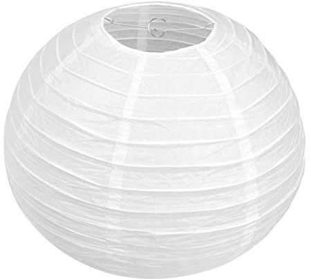 yasoe 1 X Abat-Jour De Lanterne en Papier Japonais Chinois pour Mariage De FÊTe,40cm(16 Pouces) Blanc CrÈMe
