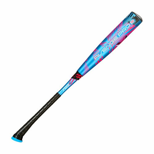 Axe Avenge Pro 3 Composite USA Baseball Bat | Drop -10 | 3-Piece Hybrid | 2 5/8 Barrel | Standard Axe Handle | Light Swinging Large Barrel for Youth Players | Blue/Pink