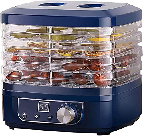 ZATTYDV Deshidratador de Alimentos Secador de Frutas Mini deshidratadores de Alimentos Secador de Frutas con Temperatura Ajustable Deshidratadores para cecina Frutas Ve