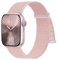 Ynitec Nylon Cinturino Sport Compatibile con Cinturino Apple Watch 46mm 44mm 45mm 42mm 49mm, Cinturino Intrecciato Morbido e Traspirante per iWatch Series 10 9 8 7 6 5 4 3 2 1 SE Ultra, Rosa