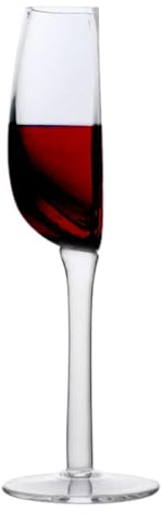 Demi Verre à Vin, Verres à Vin Rouge Créatives, 140ml Coupé en Deux Verre à Vin, Verre à Vin Rouge à Longue Tige Pour Vin Rouge Et Vin Blanc pour Maison, Restaurants, Fêtes