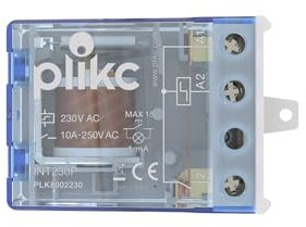 Plikc - Relè elettromeccanico ad impulsi circuito bobina e contatti ad eccitazione comune. Alimentazione 230Vac (Interruttore)