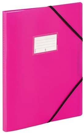 VIQUEL - Porte-Vues 120 Vues A4 FEEL'EASY - Protège-Documents en Plastique Résistant - 60 Pochettes - Idéal pour le bureau ou la maison - Rose