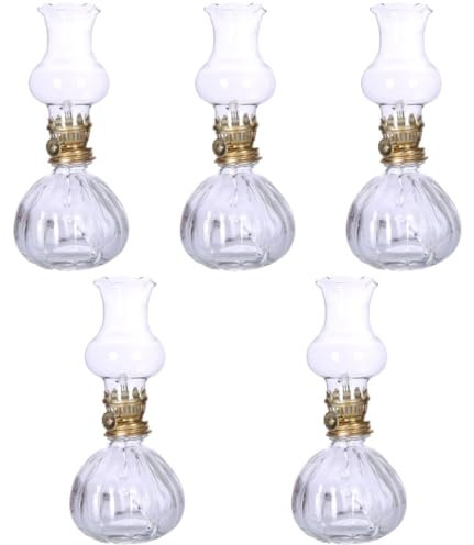 PRETYZOOM 5st Kerosinlampe Fackel Lampenschirm Kerzenwärmerlampe Sonnenuntergangslampe Laternen Led Öllaterne Petroleumlampen Wachswärmer Lampenöl Im Innenbereich Kerze Öllampe Weiß