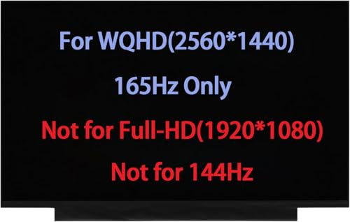 Bildschirm-Ersatz für ASUS Tuf Gaming A15 FA507 FA507U FA507N FA507R FA507RE FA507RM FA507X FA507XV F15 FX507 FX507V FX507Z FX507VV FX507VI FX507ZI FX507ZC FX507Z. M FX507ZR LCD WQHD 2560 * 1440 165Hz