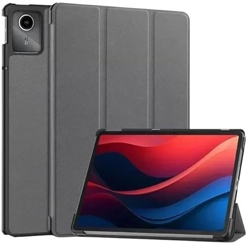 MEFEPLPBZC Funda Inteligente con Tres Pliegues for Tableta Lenovo Tab M11 Xiaoxin Pad 2024 TB330FU TB331FC de 11 Pulgadas(Gray,For Xiaoxin Pad)