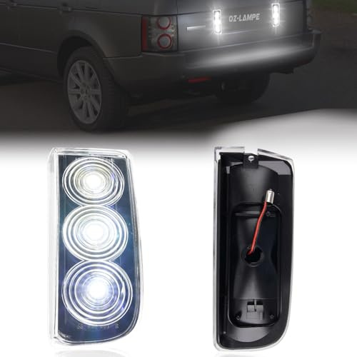 OZ-LAMPE 2Pcs LED Rear Backup Reverse Light for Range Rover L322 2003 2004 2005 2006 2007 2008 2009 2010 2011 2012,Backup Reverse Light Lamps