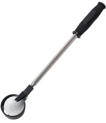 Ramasse-œufs – Outil extensible en acier inoxydable 40-195 cm | Long pour poulailler, ferme avicole, jardin & | Outil résistant pour nids et utilisation agricole