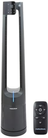 Morphy Richards Flexifreeze 42 Bladeless Tower Fan & Air Purifier, Remote Control, Air Quality Indicator, HEPA 13 Filter, For Home, Bedroom, Office, Better Sleep & Allergies, 823875