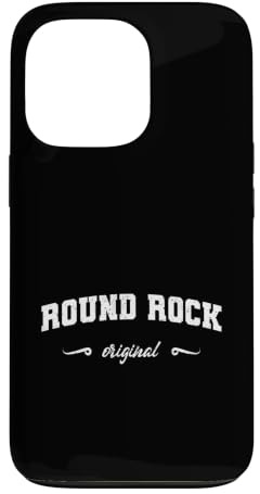 Custodia per iPhone 13 Pro Originale Round Rock Retro Nome Città natale Round Rock Originale