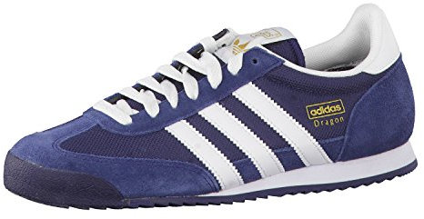 adidas Originals Dragon G50919, Scarpe da Ginnastica Uomo, Blu (New Navy/White/Metallic Gold), 40 2/3 EU
