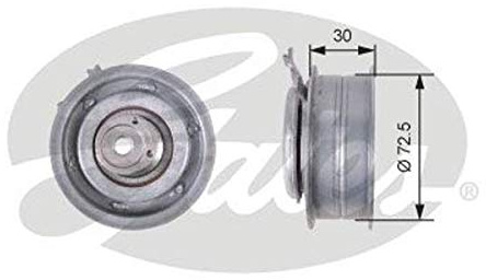 GATES T43010 Spannrolle Zahnriemen Kompatibel mit VW Golf 4 Schrägheck 1J1 06A109479F 06A109479 778421010