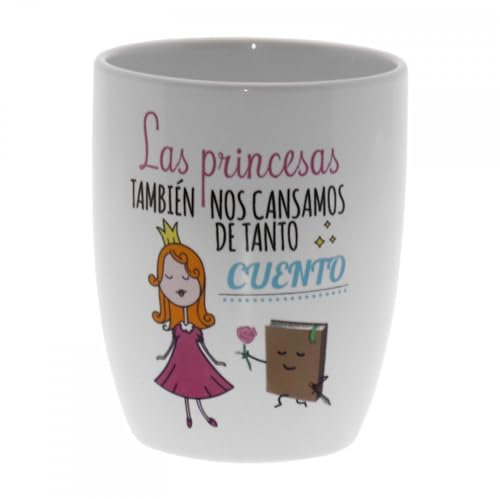 Hogar y Mas Taza Desayuno Cerámica Decorada Princesa