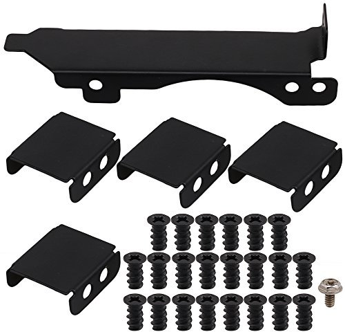 Black Three Fan Rack Mount PCI Slot Cover Bracket 80mm/90mm PC Video Card Cooling Fan