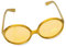 Sixties-Brille für Erwachsene in 6 Glitzerbrille Partybrille (Gold)