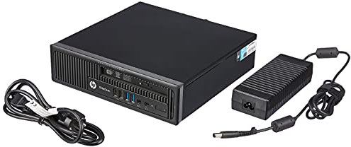 HP EliteDesk 800 G1 USDT Intel Core i5 256GB SSD Festplatte 8GB Speicher Win 10 Pro DVD Brenner C8N28AV Ultra Slim PC Mini Computer (Generalüberholt)