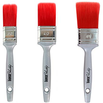 Bianco Shabby® Professionelle Pinsel-Set für Chalk Paint, Wasserfarben, zum Basteln (30 + 40 + 50 mm)