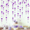 Pink Blume 52 Ft Weiß und Lila Liebe Herz Girlande Hängen Papier Streamer Banner zum Jubiläum Muttertag Bachelorette Verlobung Hochzeit Baby Brautdusche Valentinstag Geburtstagsfeier Dekorationen
