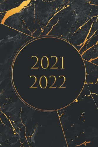 2021 2022: Buchkalender A5 / wochenplaner 21 - 22 , von Mai 2021 bis 2022 Dezember , Jahresplaner kalender , Terminplaner Kalenderbuch Schwarz