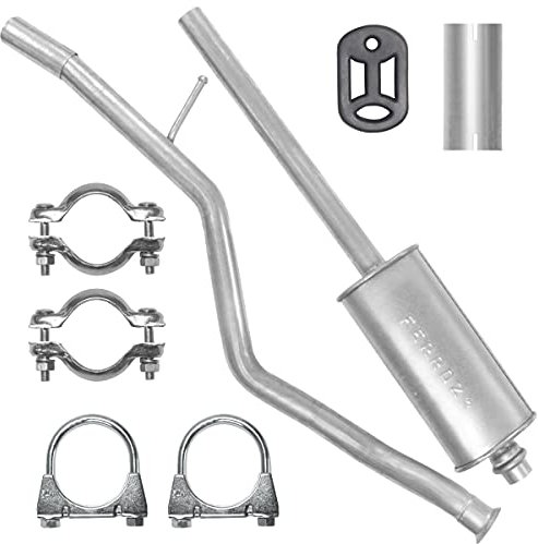 Adamot Mitteltopf Auspuff Mittelschalldämpfer für Peugeot 206 CC 1.6